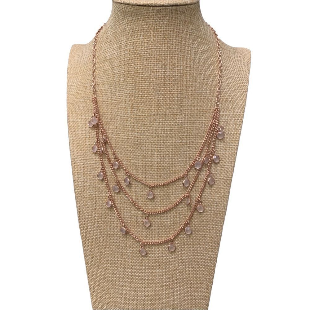 Chico’s three layer rhinestone necklace NWOT